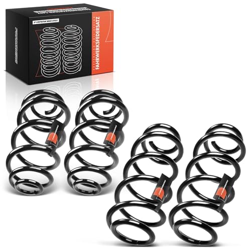 Frankberg 4x Muelles de chasis Muelles de suspensión Compatible con P.a.s.s.a.t Variantee 3B5 P.a.s.s.a.t Variantee 3B6 P.a.s.s.a.t 3B2 A6 4B2 4B4 A6 Avant 4B5 4B6 Replace#
