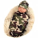 Galabloomer Baby Receiving Blanket Camouflage