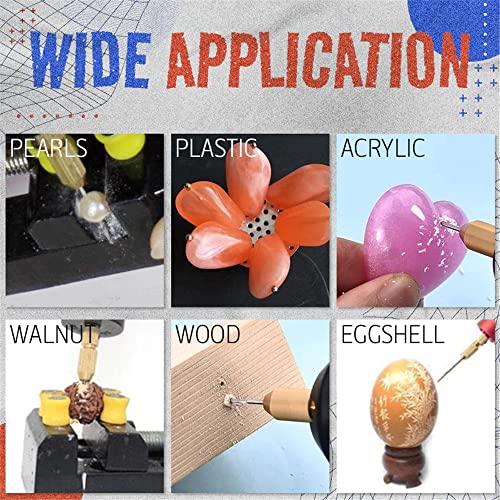 kelyee-DIY-Drilling-Electric-Tool-07-12mm-Micro-Aluminum-Light-power-Electric-mini-hand-drill-Set-Portable-Handheld-Drill-With-Power-Supply-for-Resin-Plastic-Wood-Jewelry-Making-Red-Red