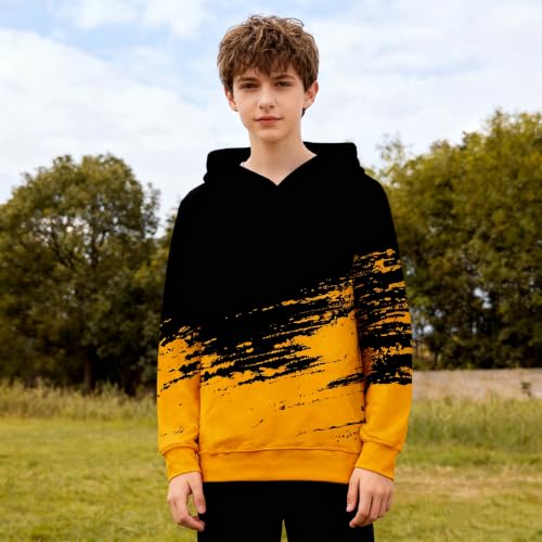 Image of Belovecol Boys Hoodies 3D Printed Hooded Sweatshirts with Pocket for 6-16Y