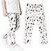 Christmas Boys Girls Printed Leggings High Waist Elastic Pants Lightweight Comfort Casual Trousers Soft Outwear Q-956 Multicolor Boyyy Girrll Year 5-6 Years