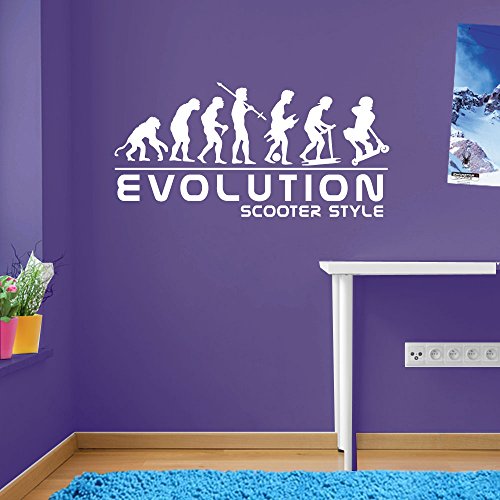Stunt Scooters Sports Evolution Scotter Style Wall Decorations Window Stickers Wall Decor Wall Stickers Wall Art Wall Decals Stickers Wall Decal Decals Mural DÃu0083Âu00a9cor Diy Deco Removable Wall Decals Colorful Stickers by Vinyl Concept