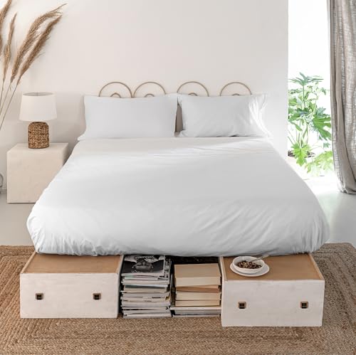 Basic 200 tc Sabana 210x270 cm (Cama 135/140) Blanco