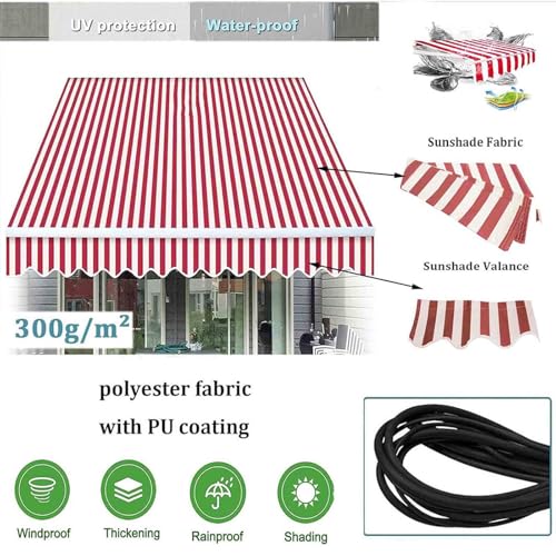 Evite filtraciones y calor con este repuesto de tela impermeable y resistente UV para toldo 5