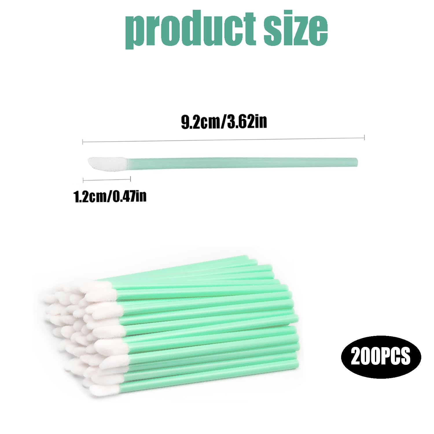 200 pièces Cotons-Tiges de Nettoyage, Pointes en Mousse, Ensemble Mousse Polyvalents, pour imprimante à jet d'encre, tête d'impression, appareil photo, lentille optique, équipement optique