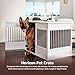 New Age Pet Horizon Pet Crate - Durable ECOFLEX with Stainless Steel Spindles, Bone-Shaped Latches, Easy Access Door, Stylish Design, 10-Year Warranty, Available in 3 Sizes & 2 Colors