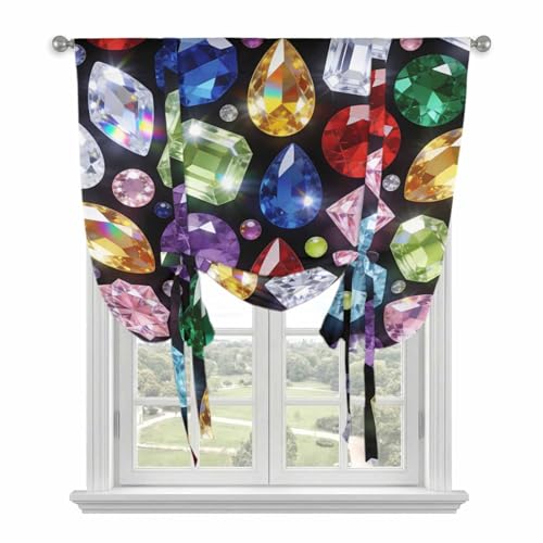 Gemstone accent curtains 52x63