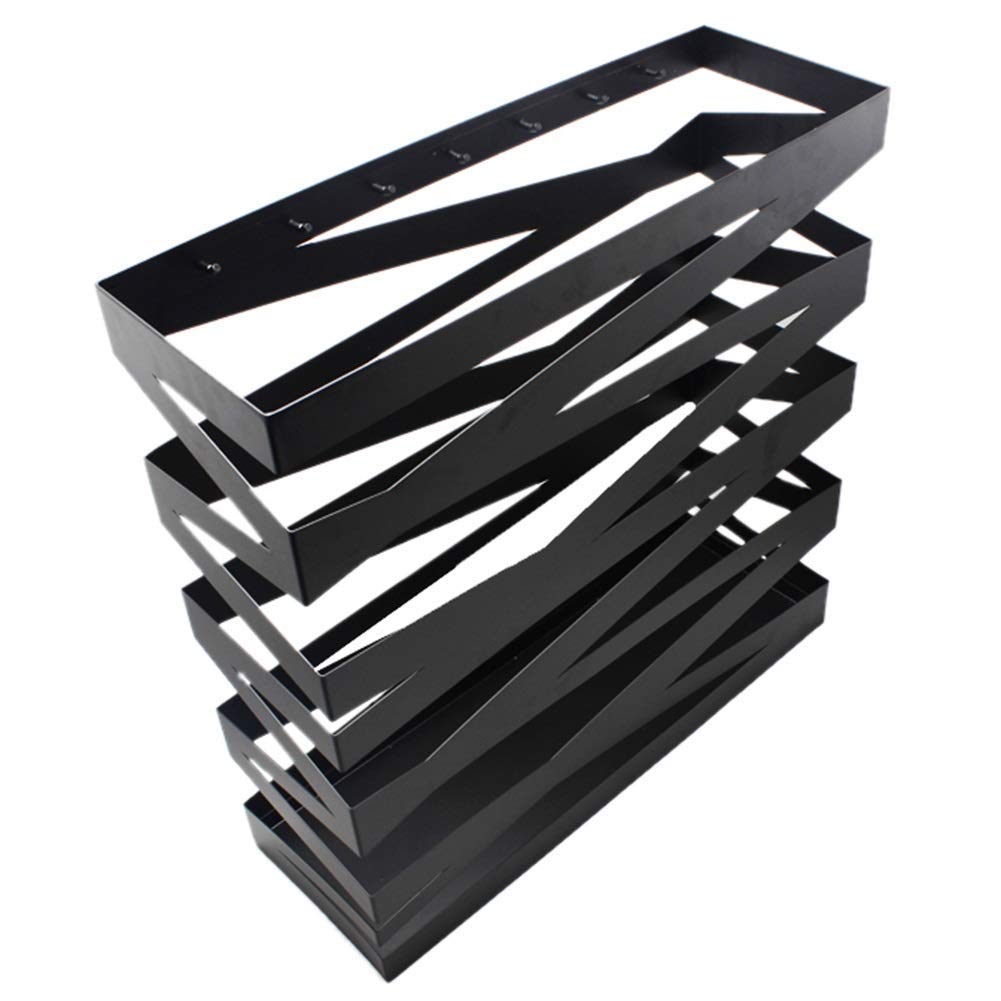 Portaombrelli oversize in metallo nero per casa e ufficio - Decorazione ingresso 60 x 20 x 60 cm perfetto per corridoio e soluzioni Sto