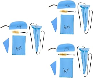 Vaguelly 3 Peças Kit De Limpeza De Flauta Acessórios De Flauta Kits De Limpeza Kit De Limpeza Pax Escova De Limpeza De Saxofone Kit De Limpeza De Saxofone Kits De Cuidados De Limpeza De