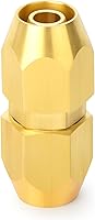 Vista 25 de GASHER 10PCS Brass Pneumatic Replacement Fitting, Reusable Hose End Repair Fitting 1/4" Barb（Suitable for 1/4" ID，5/16" OD air hose) x 1/4" NPT Rigid