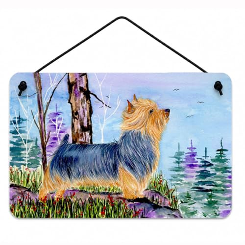 Caroline's Treasures SS8678DS812 Norwich Terrier Wall or Door Hanging Prints Aluminum Metal Sign Kitchen Wall Bar Bathroom Plaque Home Decor, 8x12, Multicolor