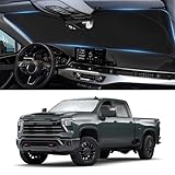 Sun Shade for Chevy Silverado/GMC Sierra Windshield Sunshade for 2019-2025 Sierra...