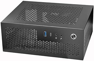 SHABD A09 HTPC Bilgisayar Kasası Mini ITX Masaüstü Şasi PC Şasi USB3.0 Tip-C Bilgisayar Kutusu Ev Bilgisayar Kutusu Siyah