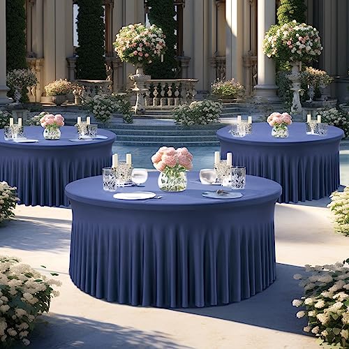 Confezione da 2 tovaglie rotonde elastiche in