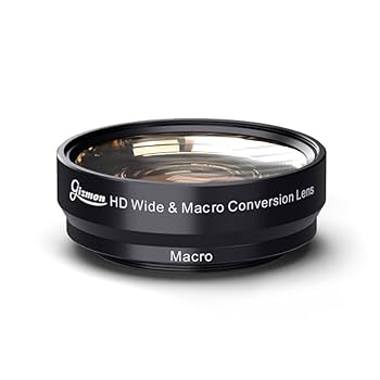 ワイド　マクロレンズとアタッチメントスペーサー　取付φ37 Amazon | GIZMON HD Wide & Macro Conversion Lens/倍率:0.75x