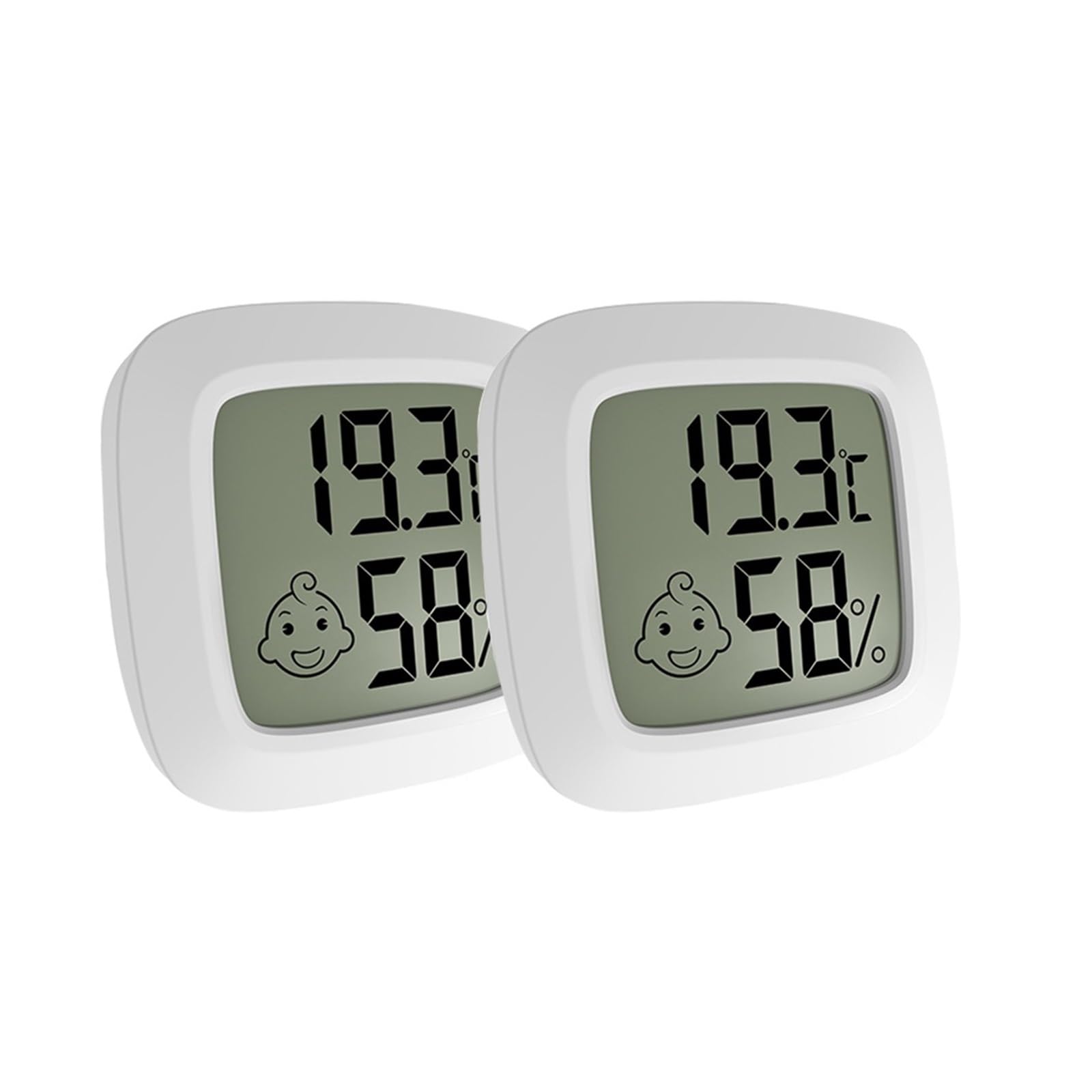 Mini Thermomètre Numérique LCD Hygromètre Jauge D'humidité Intérieure Capteur De Température Ambiante Station Météo Précis Rapide Surveillance Temps Réel(2pcs-60cm)