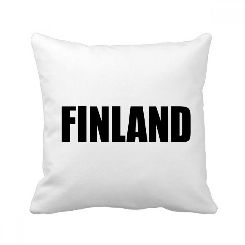 Oreiller de insert cover Finlande au fini noir intense de salon