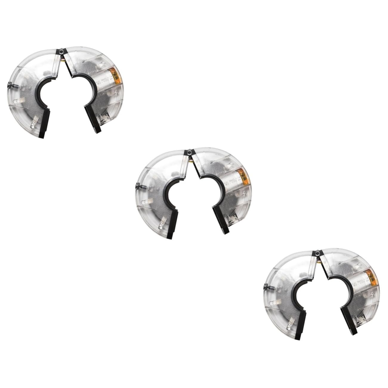 SUPVOX LED Vélo Étanche Voyant D'avertissement Voiture Vélo Lumière Feux De Vélo pour Roues Feux De Roue De Vélo Voyant Vélo Accessoires De Vélo Silver Plastique