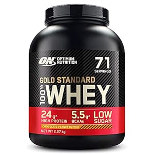 Optimum Nutrition Gold Standard Whey Protein, Muscle Building Powder With Naturally Occurring Glutamine and Amino Acids…