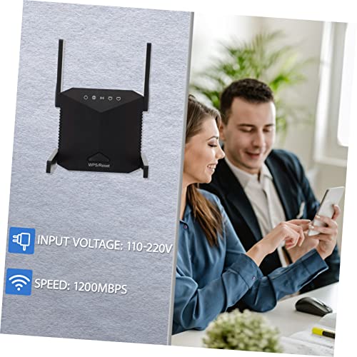 KICHOUSE Faixa De Sinal Do Repetidor De 1200M Reforço De Sinal De 5 Ghz Com Roteador De 4 Antenas Re