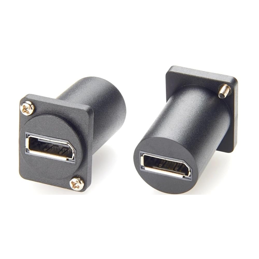 D-Type Displayport Adapter do montażu panelowego DP1.2 4K przy 60 Hz Displayport żeński na żeński łącznik DP Pass-Through Modułowe złącze