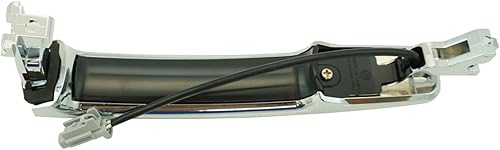 Miniatura 40 de TRQ Manija de la puerta exterior trasera izquierda del lado del conductor negra compatible con Honda Civic 2001-2005