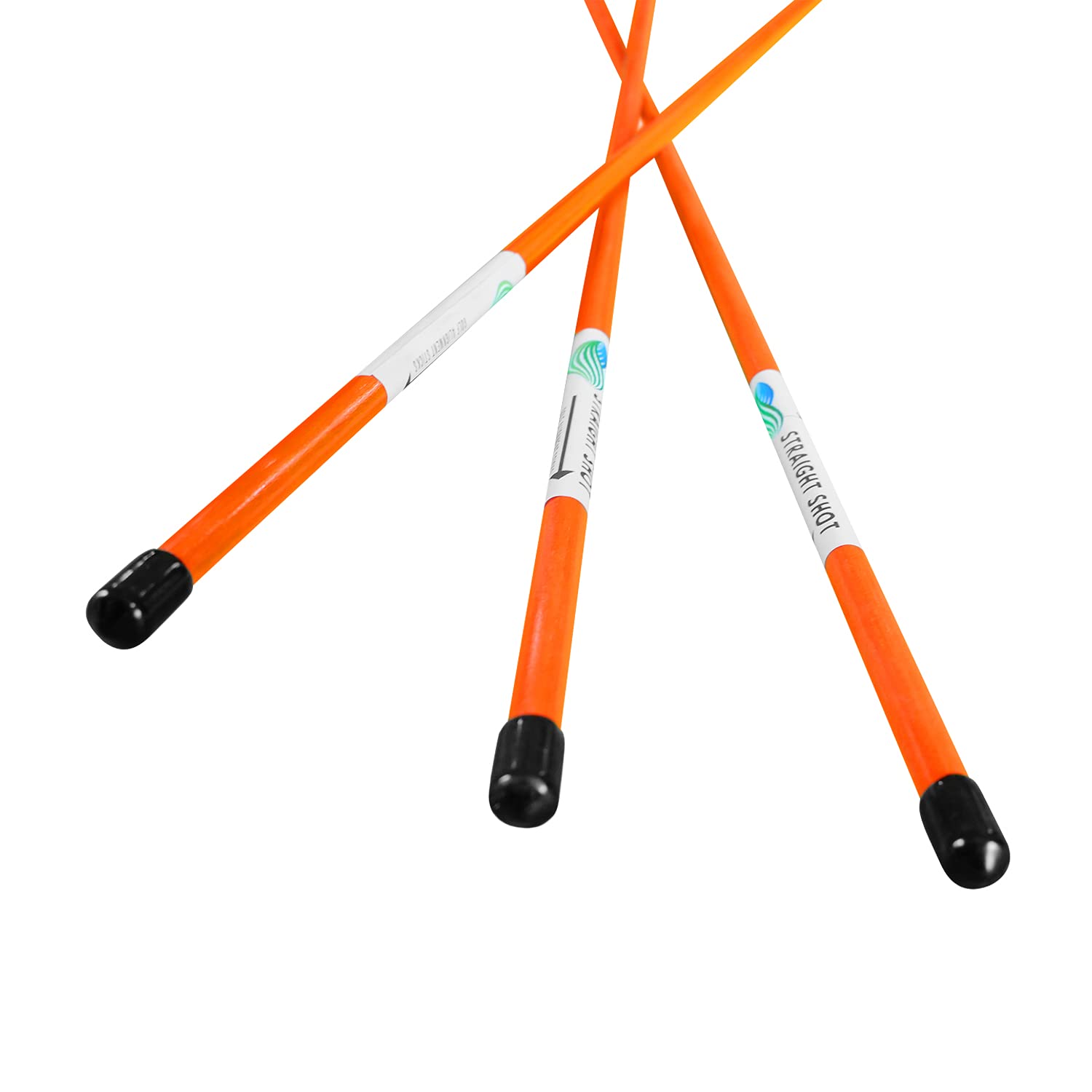 Premium Orange Golf Alignment Sticks - 48 inch Golf Training Aid for The Perfect Swing and Putting - Essential Golfing Accessories and Gadgets (3) - DISCOUNT SNOWSTAKES COM