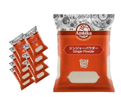 Ambika WW[pE_[ 500g×10܃Zbg Ginger Powder I 傤pE_[ ƖpWW[pE_[ XpCX n[u pI NHi (8902761111334)