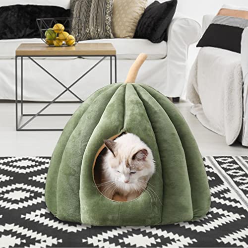Gato Iglu,Barraca de gato bonito com travesseiro almofadado lavável removível | Cama de animal de es