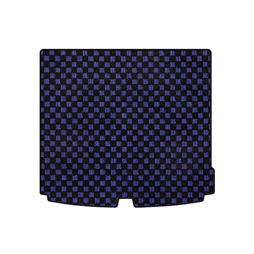 Hotfield ボルボ 互換品 Volvo XC60 UB系 UD系 トランクマット ラゲッジマット/チェックブルー