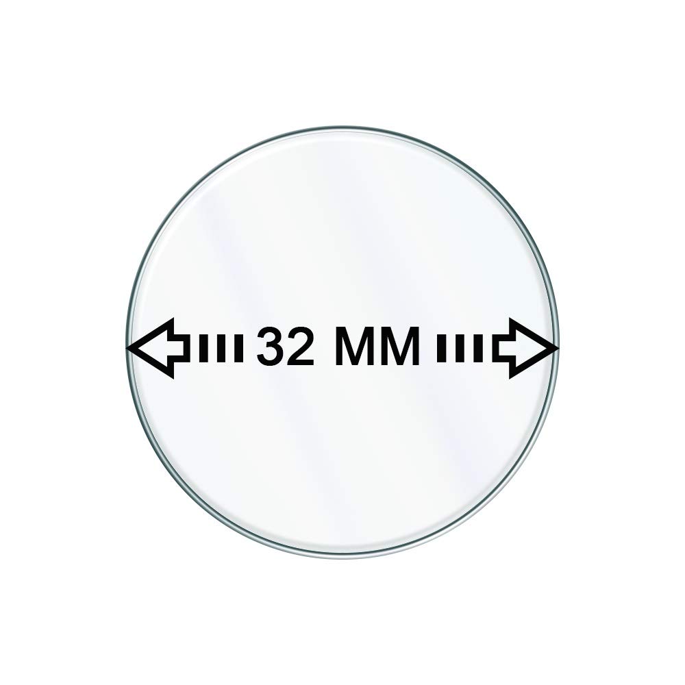 REY ¡Misurare Prima di Acquistare! Pellicola salvaschermo per Universale 32mm, Vetro temperato, di qualità Premium