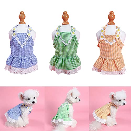 Vestido floral para perros XS miniatura 2
