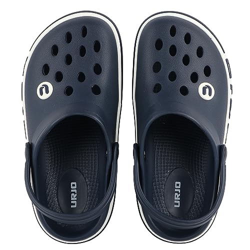 Image of URJO Streak Kid's Clogs /Sandals with Adjustable Back Strap Ultra Soft & Flexibility Anti Skid Comfortable Waterproof Daily Mules Clogs /Sandals Boy's & Girl's