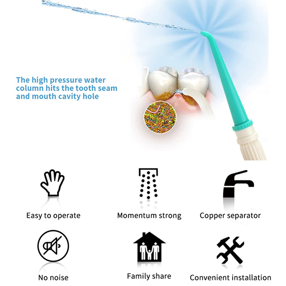 Rubinetto Acqua flosser flosser Orale irrigatore a Getto d'irrigatore interdentale spazzolino da Denti Pulizia Spa pulitore sbiancamento Spazzola Dente
