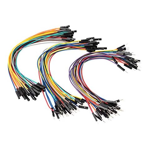 SIM&NAT 8inch / 20cm Male to Female Dupont Wire, Male to Male, Female to Female Breadboard Jumper Wire Ribbon Cables kit for Arduino Raspberry Pi 2/3 (90 PCS) Cover