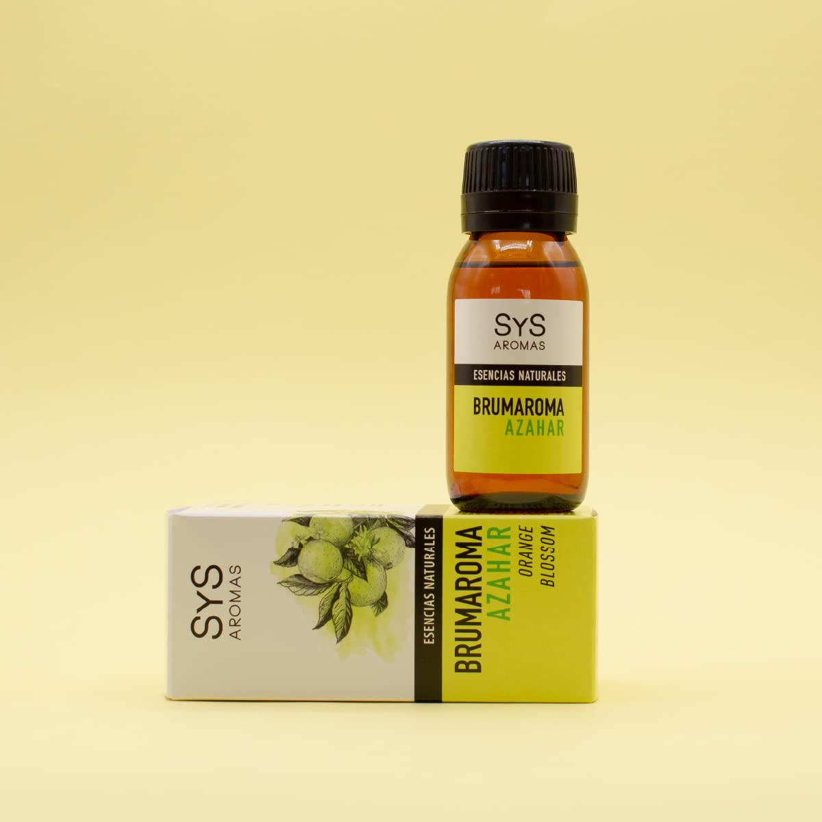 S&S Cosmetica natural BRUMAROMA SYS 50ml AZAHAR. Naturalne olejki eteryczne 100%, Aromaterapia do nawilżacza i dyfuzora Aroma SPA, masaż, relaks.
