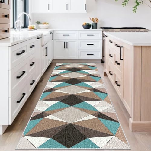 Alfombra cocina corredor pasillo larga de diseño textil compacto y duradero 4