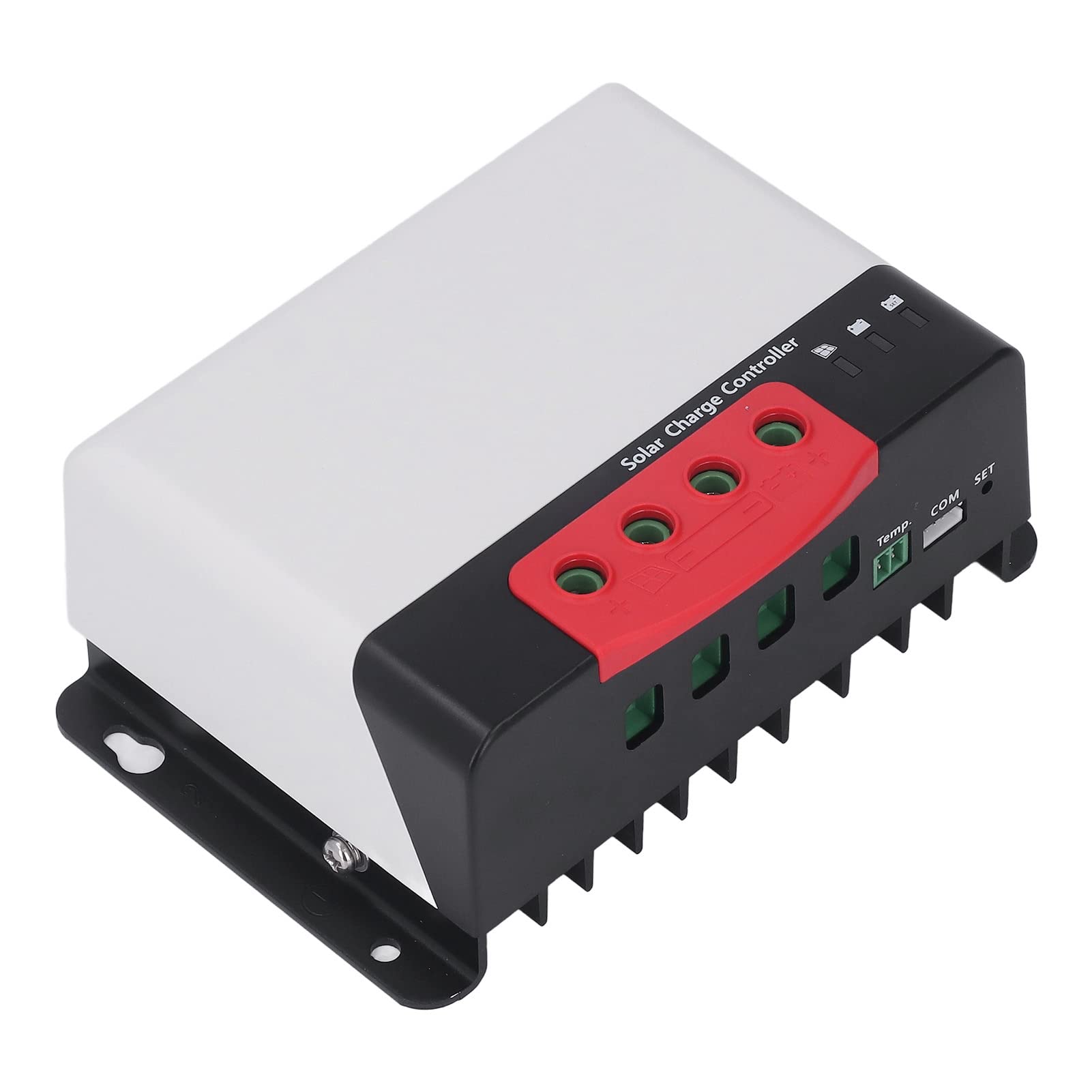 FTVOGUE Kontroler ładowania Słonecznego, Kontroler ładowania MPPT ze Stopu Aluminium 20A 12V 24V z obsługą Bluetooth LCD, Automatyczny Regulator Słonecznego do Użytku z Panelem Słonecznym Pojazdu