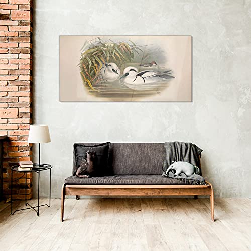 Décoration tableau en verre acrylique 100x50cm impression murale oiseaux - 4
