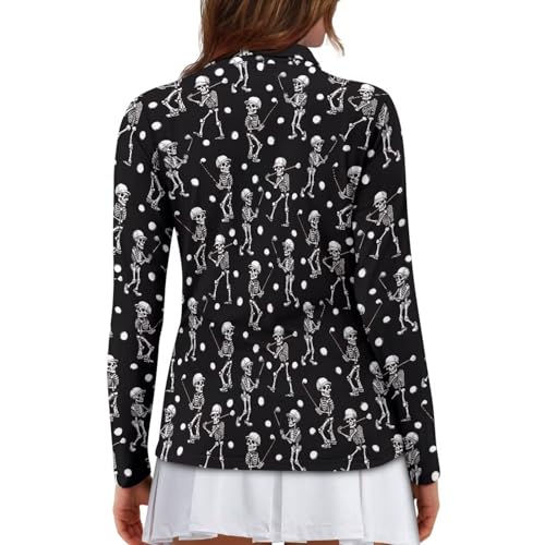 Suobstales Women's Polo Shirt Long Sleeve Golf Shirts Quick Dry T Shirts UPF 50+ Athletic Casual Tennis Shirts Tops for Women3