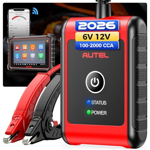 Autel MaxiBAS BT506 Car Battery Tester Autel BT 506 Fits 8 Standards & 5 Battery Types 6V/12V 100-2000 CCA 12V/24V Cranking/Charging System Test Adaptive Conductance/Temp Compensation/Cloud SVC