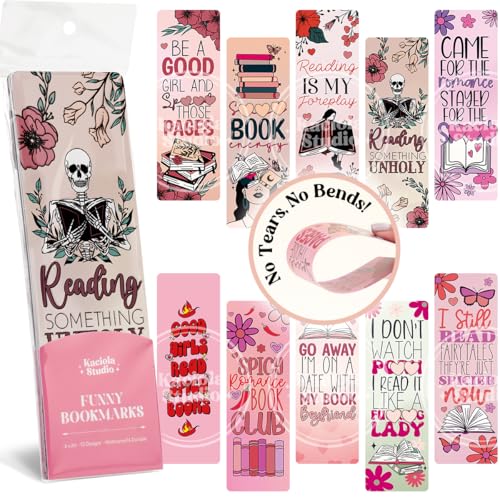 Kaciola 10PCS Funny Bookmarks for Women Spicy Fairytale Theme Book Marks Bookish Items Gift Cute Bookmarks for Women Booklovers Teachers Adults Reading