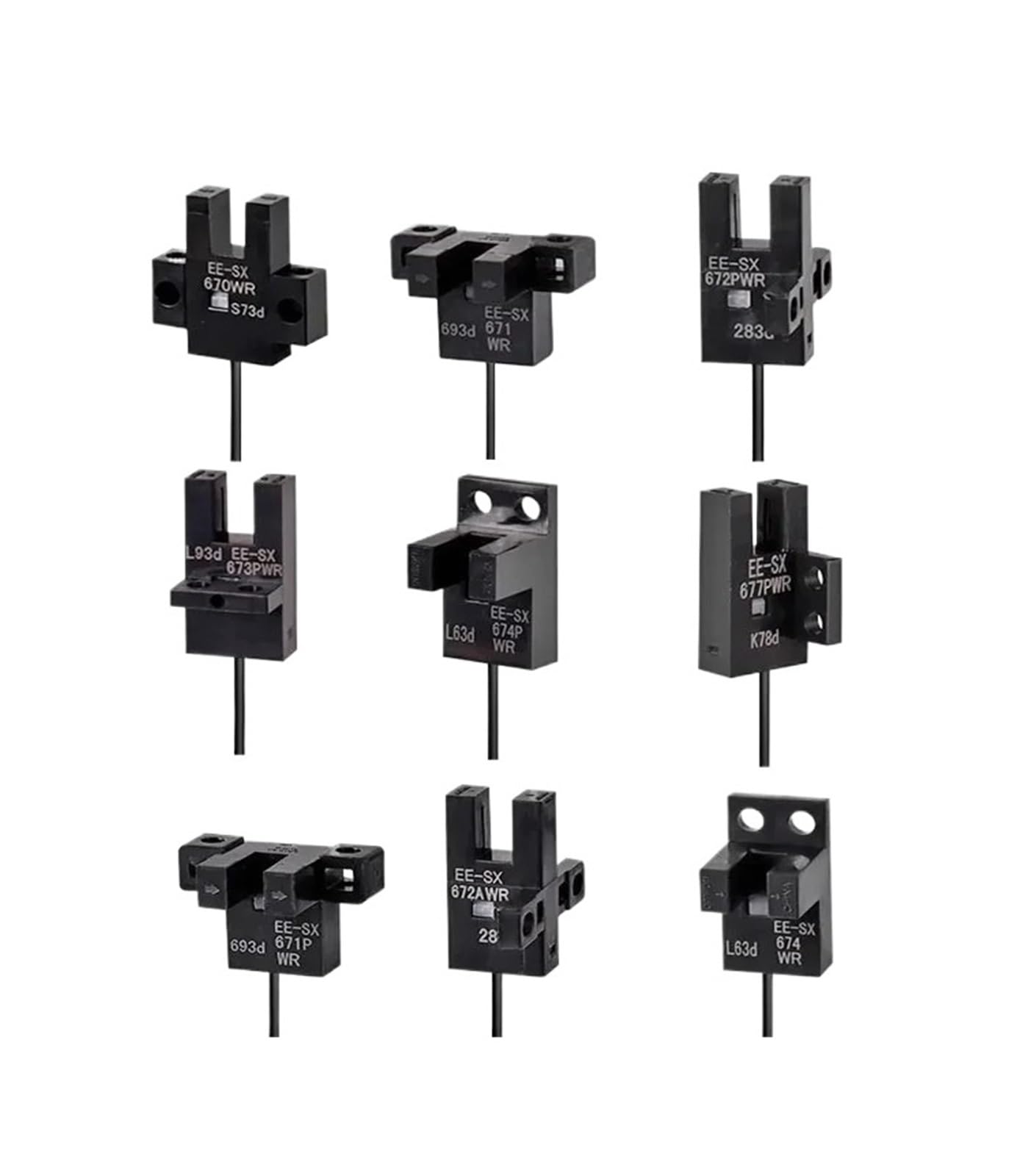 BACYDLPL 1pcs Photoelectric switch EE-SX670/671/672/673/674-WR(EE-SX674-WR)