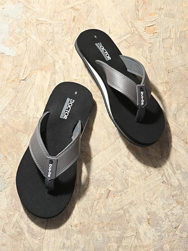 Image of Men's Comfortable Thong Slippers with Cushioned Sole | Lightweight Everyday Wear Slippers with Soft Footbed and Anti Slip Outsole for Indoor & Outdoor Use