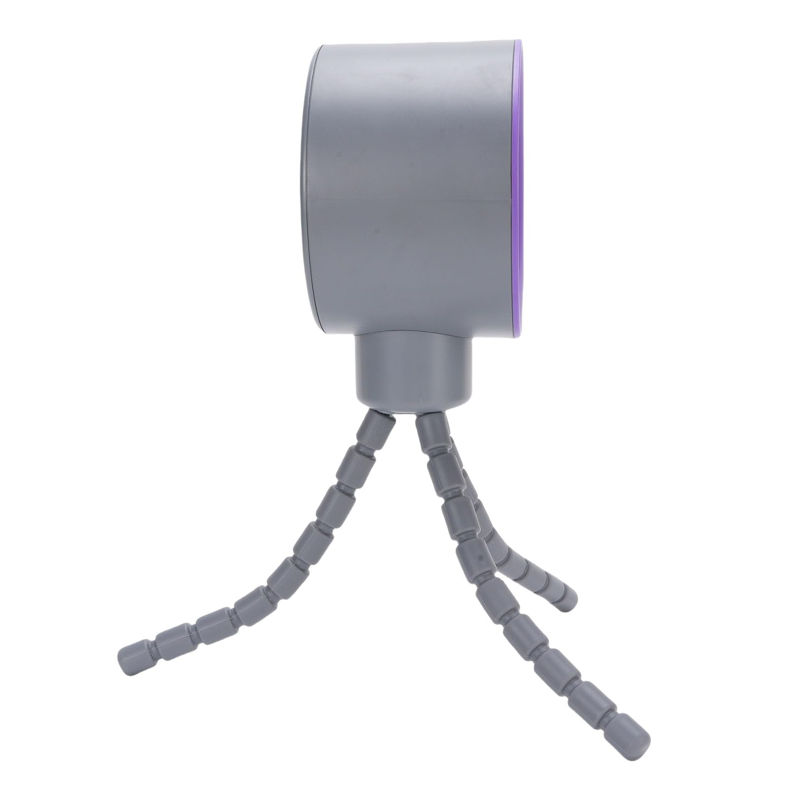 Mini ventilador para cochecito de bebé, oscilación de 360 grados, pantalla digital recargable por USB, clip de trípode, un diseño envolvente, ventilador portátil, verano al aire libre (gris)