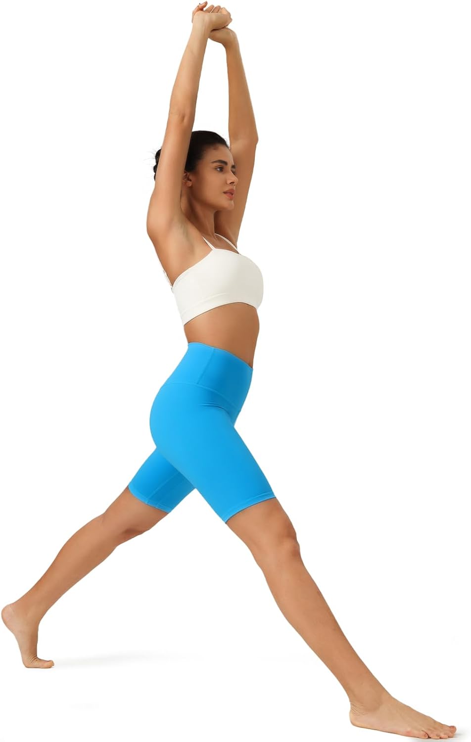 YUNOGA Women Biker Shorts 4"/8" Inseam - High Waisted Tummy Control Workout Athletic Exercise Spandex Yoga Shorts - Image 5