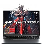 KAIGERR 2026 New Gaming Laptop, 15.6inch Laptop Computer with AMD Ryzen 7 7730U(8C/16T, Up to 4.5...