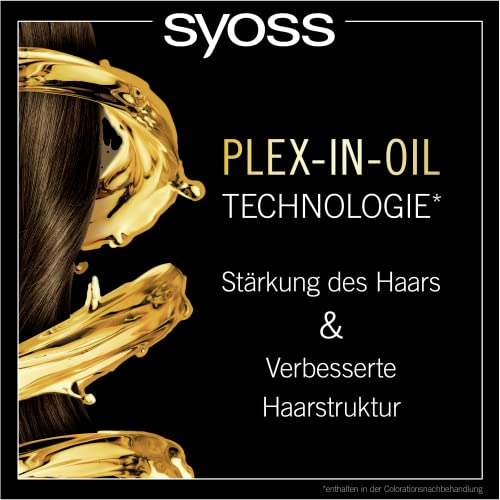 Foto von Syoss Oleo Intense Öl-Coloration 10-50 5-92 Helles Rot Stufe 3 (115 ml), dauerhafte Haarfarbe mit pflegendem Öl, Coloration ohne Ammoniak