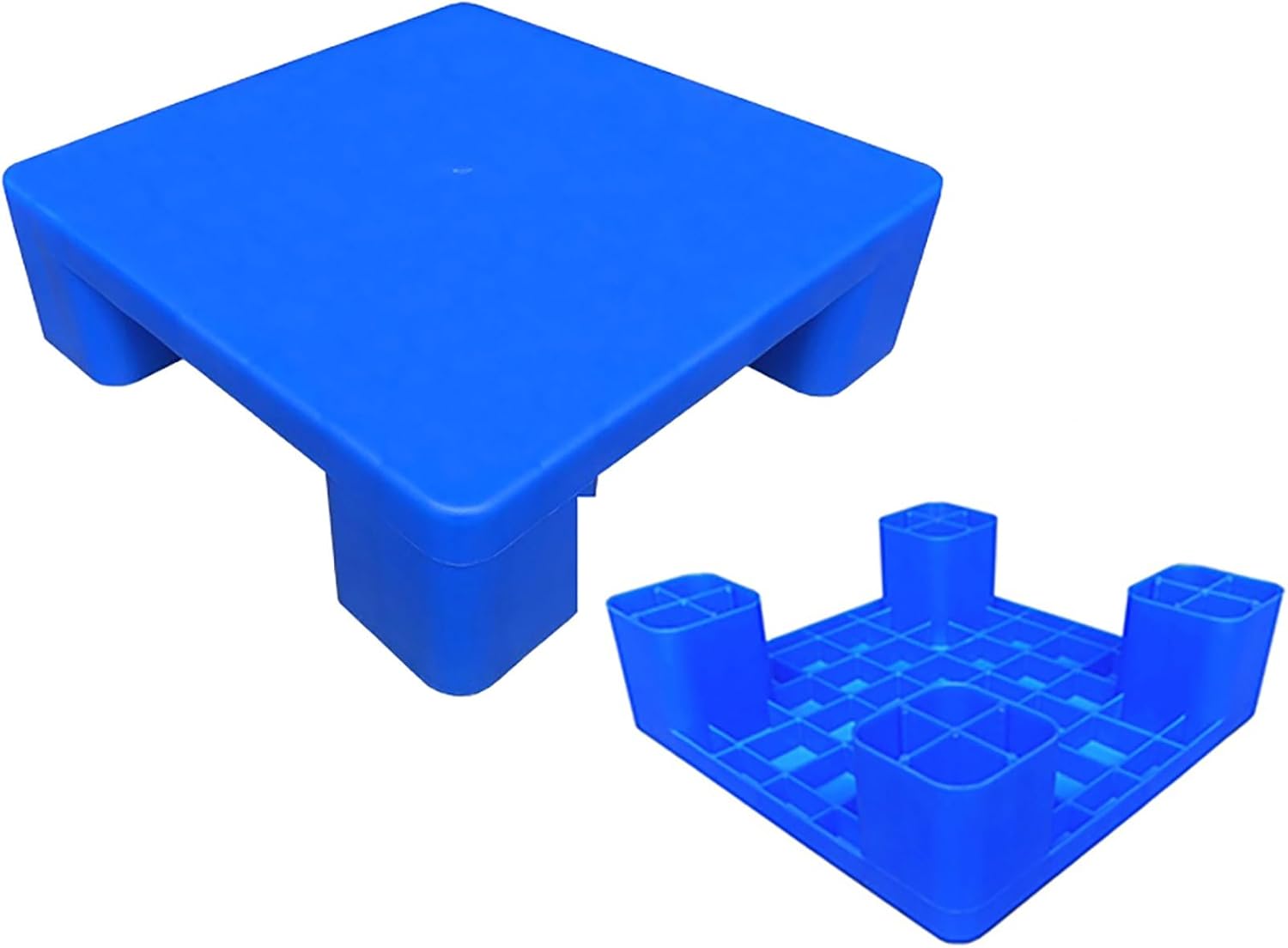 Plastic Pallet Waterproof Storage Pad, HDPE Polyethylene Pallets, Moisture Proof Floor Pallets for Kitchen Supermarket Restaurant Warehouse(50x50x12cm/20x20x5in)