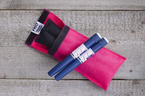 Frio Cooling Wallet, Holds Two Insulin Vials And/Or Eye Drop Bottles - Keeps Insulin Medication Cool Up To 45 Hours - No Freezing Or Refrigeration - Duo, Burgundy #TOP2